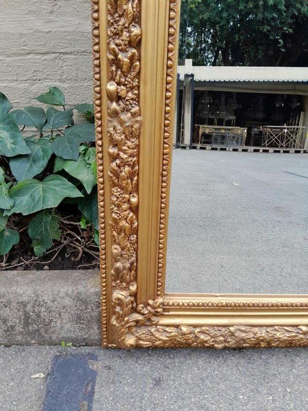 A French Style Ornately Carved And Gilded Bevelled Mirror 2