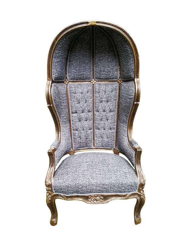 A French Style Gilded Dome/Canopy Chair (modelled on the famous Louis XV Chair)
