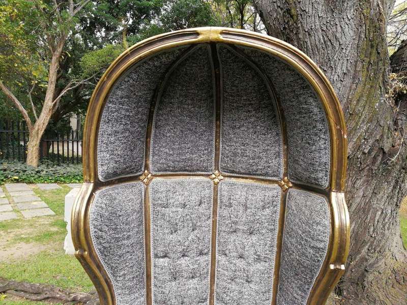 A French Style Gilded Dome/Canopy Chair (modelled on the famous Louis XV Chair)