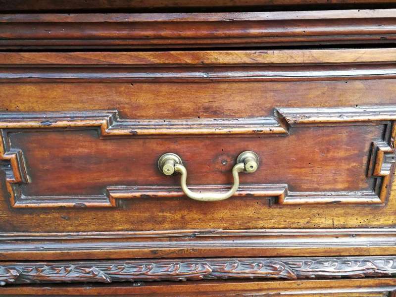 A Late 18th Century Mahogany Carved Chest Of Drawers With British Antique Dealers Association Sta...
