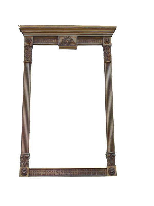 A 20th Century French Empire-Style Bevelled And Gilt Mirror