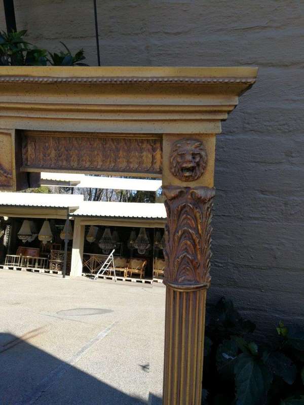 A 20th Century French Empire-Style Bevelled And Gilt Mirror