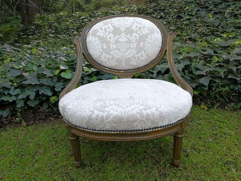 A Rare Pair of 18th Century French Gilt-wood Chairs