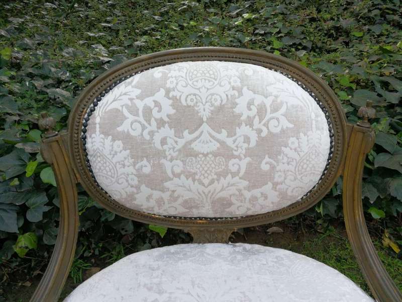 A Rare Pair of 18th Century French Gilt-wood Chairs