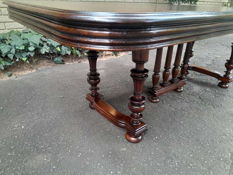 A 19th Century French Oak Henry lll Style Dining Table