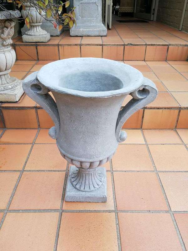Pair Of Concrete Pots With Handles
