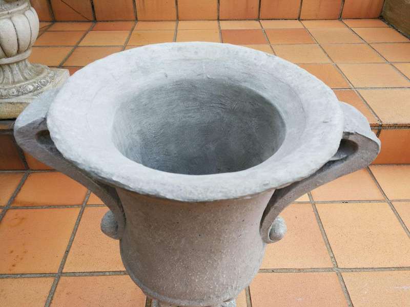 Pair Of Concrete Pots With Handles