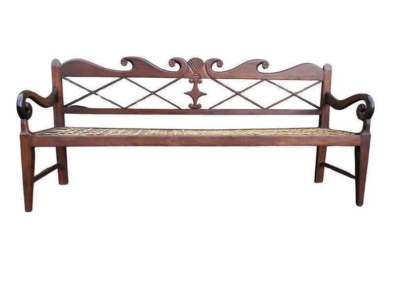 A Late 19th Century Cape Regency Stinkwood Rusbank/Riempie, Siegruhn Nd
