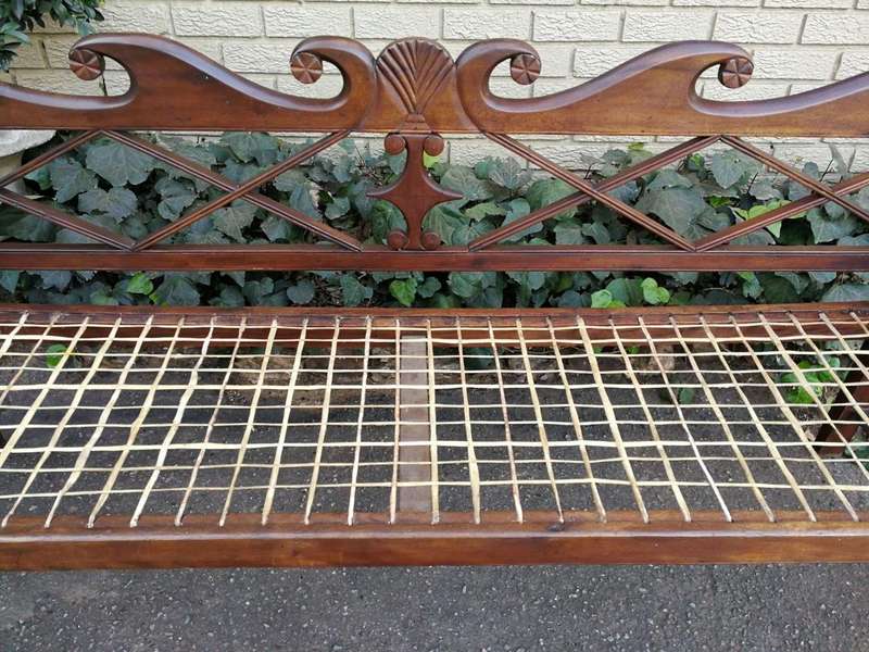 A Late 19th Century Cape Regency Stinkwood Rusbank/Riempie, Siegruhn Nd