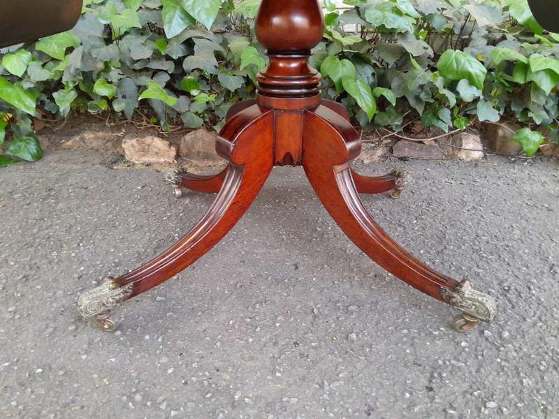 A Late 19th Century Circa 1880 Victorian Mahogany and Rosewood Pembroke Library Table with a Pair...