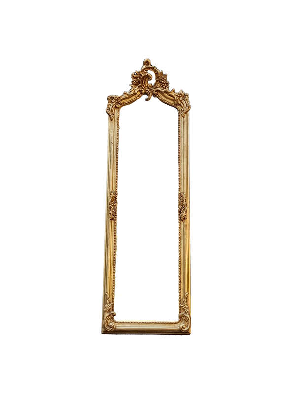 An Ornate Rococo French Style Carved Bevelled Mirror