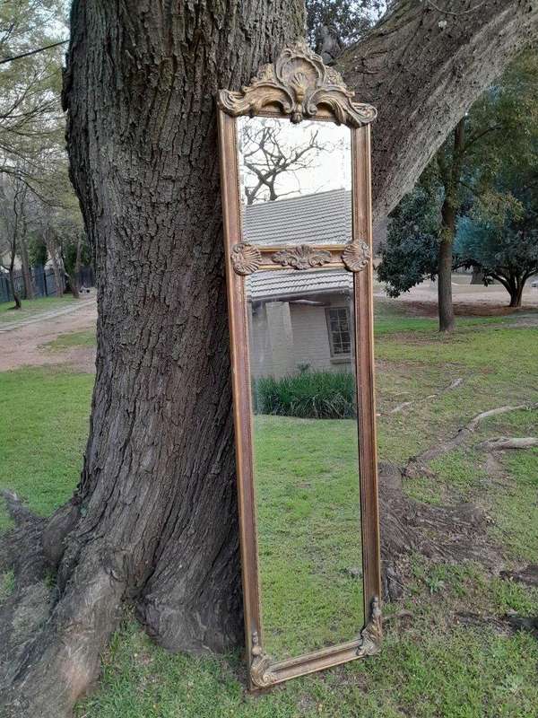 An Ornate Carved Rococo French Style Bevelled Mirror