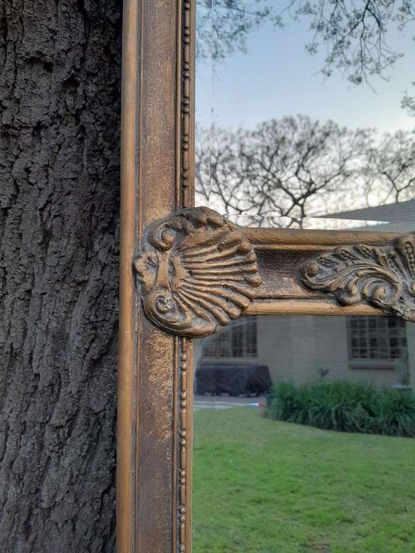 An Ornate Carved Rococo French Style Bevelled Mirror