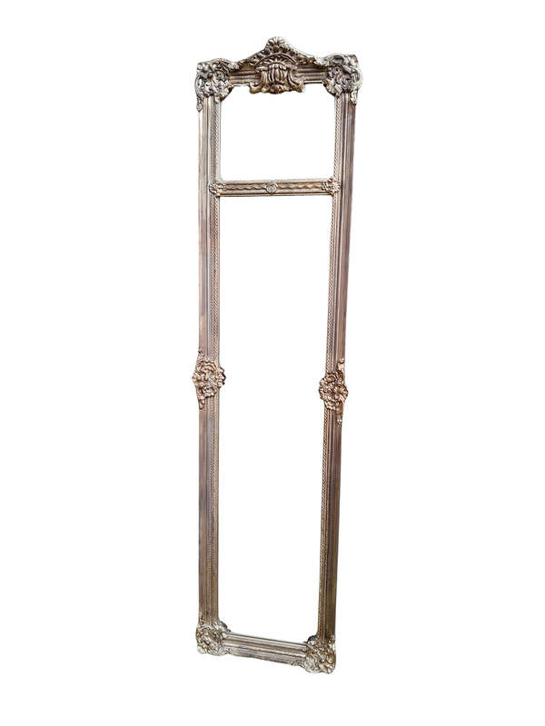 An Ornate Carved Rococo French Style Bevelled Mirror