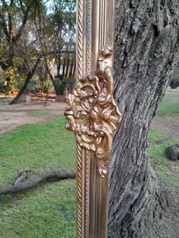 An Ornate Carved Rococo French Style Bevelled Mirror