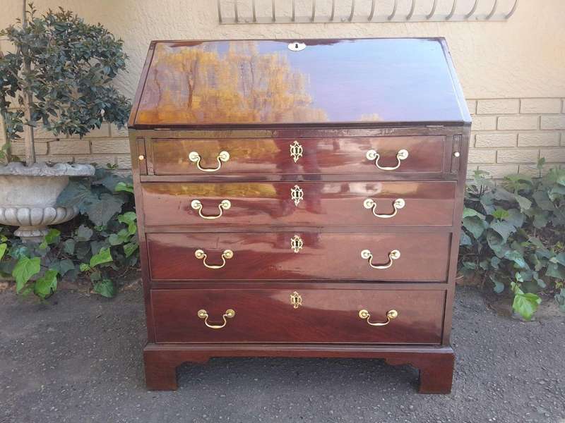 A Historic Circa 1800  Antique - George III Mahogany Bureau, Provenance: Ravenswood - A Heritage ...