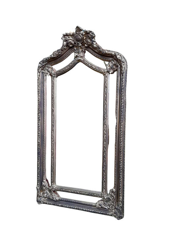 An Ornate Carved Rococo French Style Bevelled Mirror