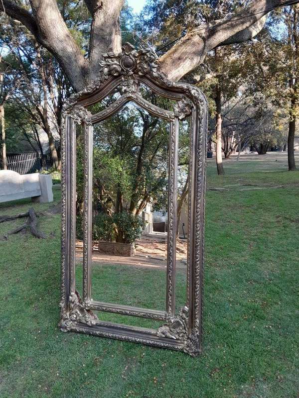 An Ornate Carved Rococo French Style Bevelled Mirror