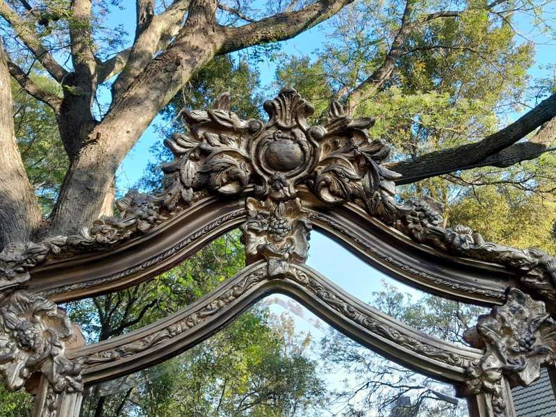 An Ornate Carved Rococo French Style Bevelled Mirror