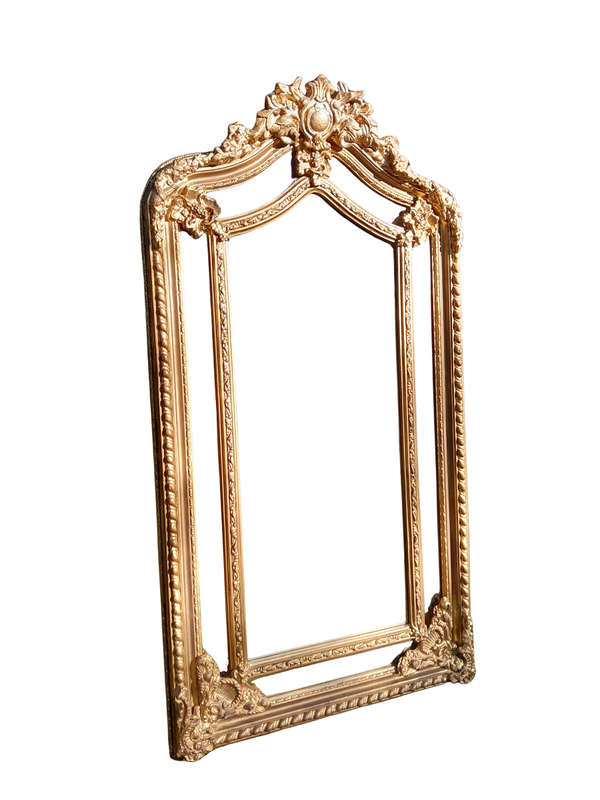 An Ornate Carved Rococo French Style Bevelled Mirror