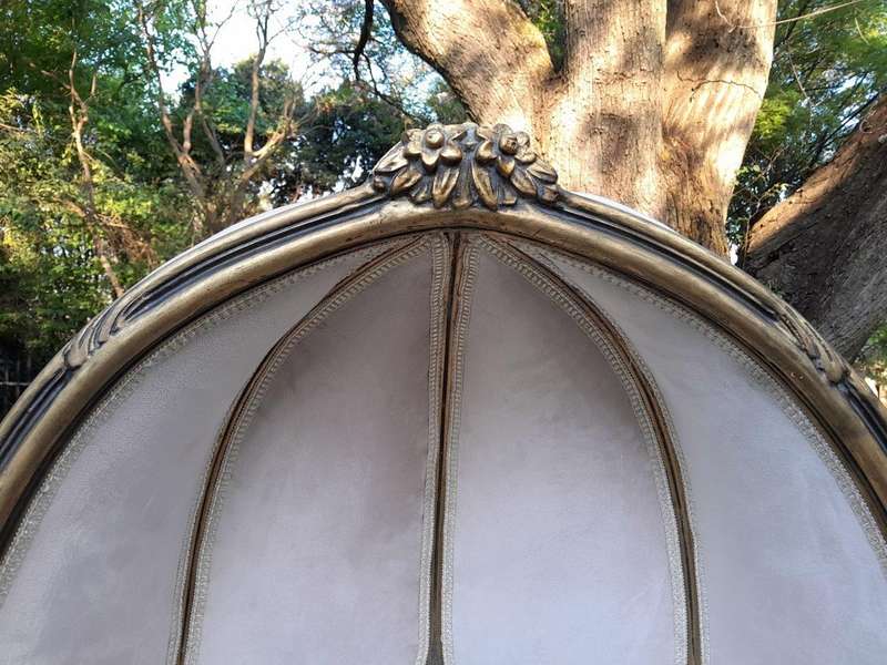 A Pair of French Style Carved and Gilded Wooden Dome / Canopy Chairs (Dome Modelled on The Famous...