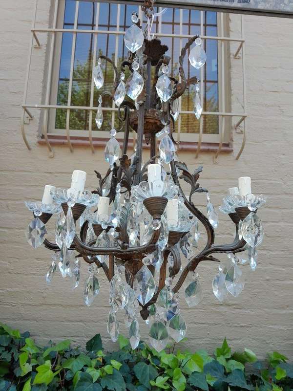 A 20th Century French Style Crystal Chandelier
