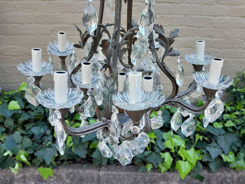 A 20th Century French Style Crystal Chandelier