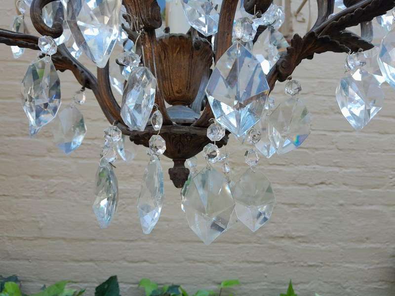 A 20th Century French Style Crystal Chandelier