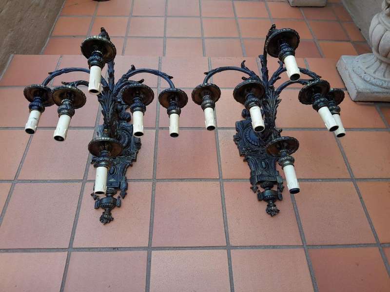 A Pair of Electrified 20TH Century French Style Gallery Wall Sconces