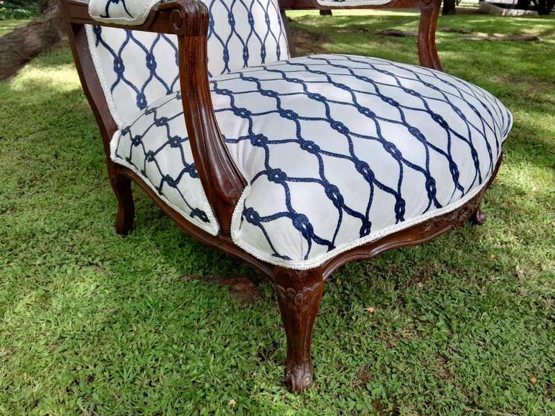 A 20th Century French Style Carved And Hand-Gilded Arm Chair With Foot-Rest