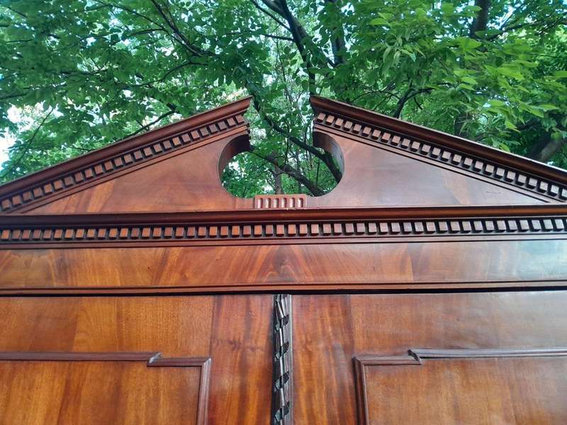 A Late 18th Century / Circa 1780 Dutch Mahogany Neoclassical Mahogany Cabinet /  Armoire With Loc...