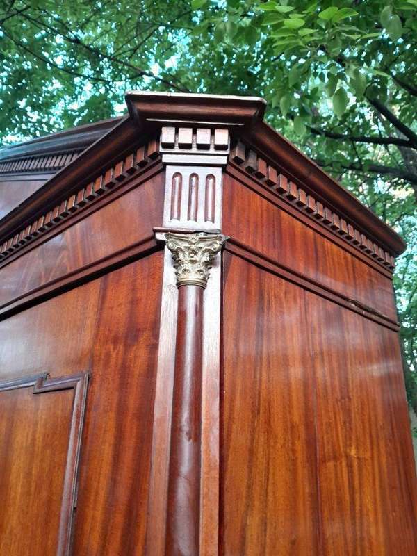 A Late 18th Century / Circa 1780 Dutch Mahogany Neoclassical Mahogany Cabinet /  Armoire With Loc...