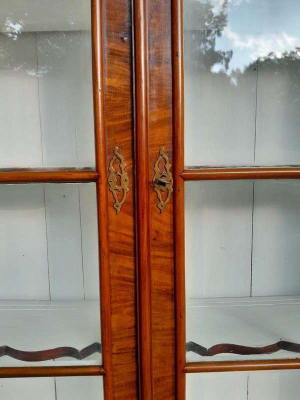 An18th Century Dutch Walnut Display Cabinet, With Four Drawers
