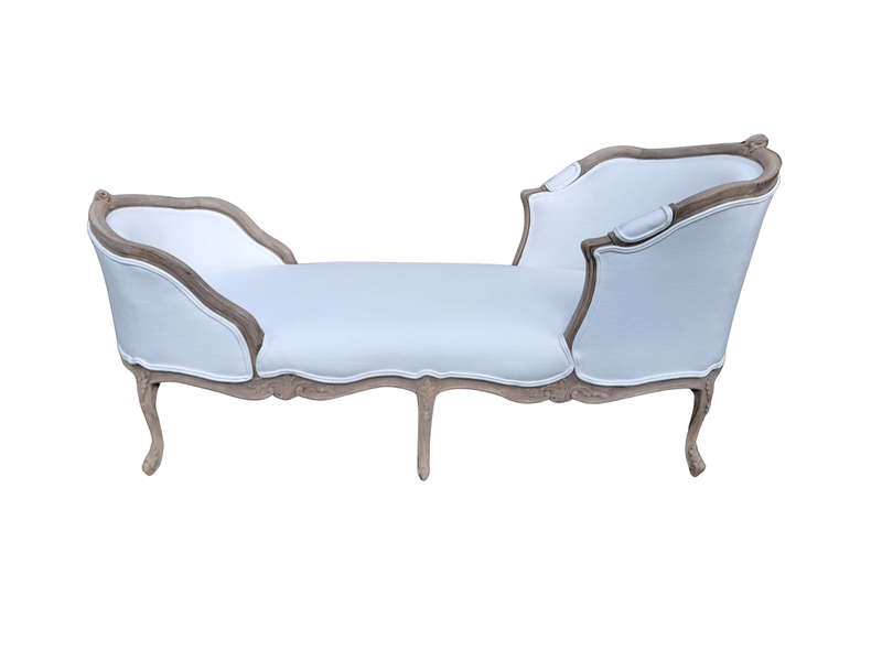 A 20th Century French Bergere Duchess Louis XV  Style Chaise Lounge