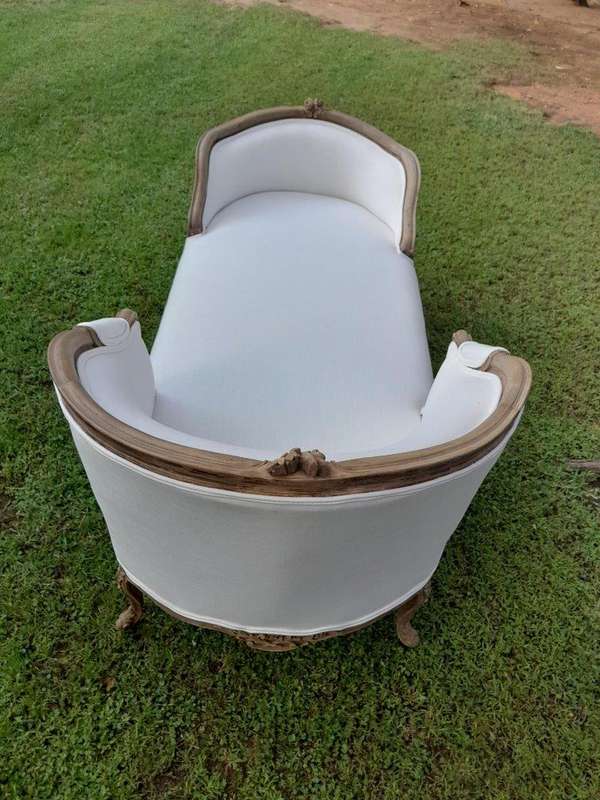 A 20th Century French Bergere Duchess Louis XV  Style Chaise Lounge