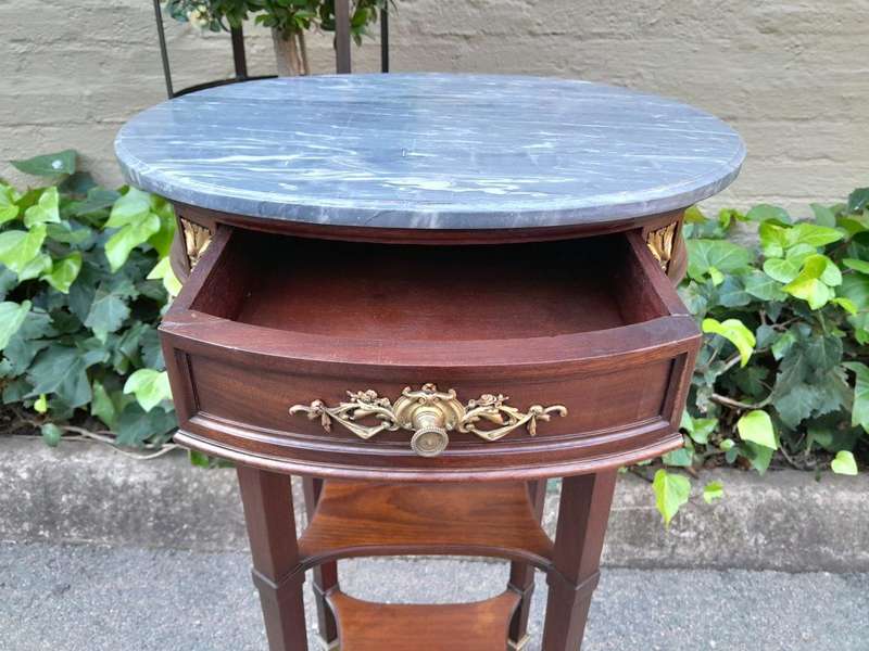 A 19th Century  Circa 1870 French (Bought In France) Antique Pair Of Empire Solid Mahogany Pedest...