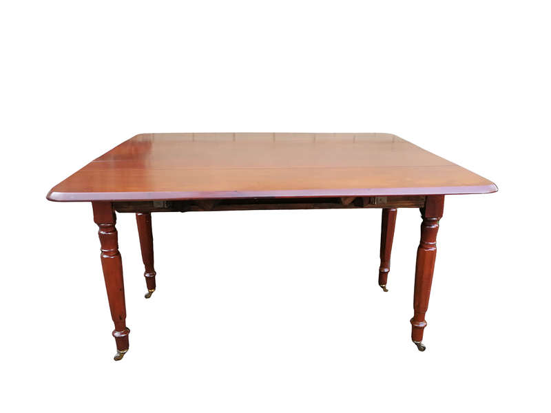 An Early 20th Century Mahogany Pembroke Table On Turned Legs