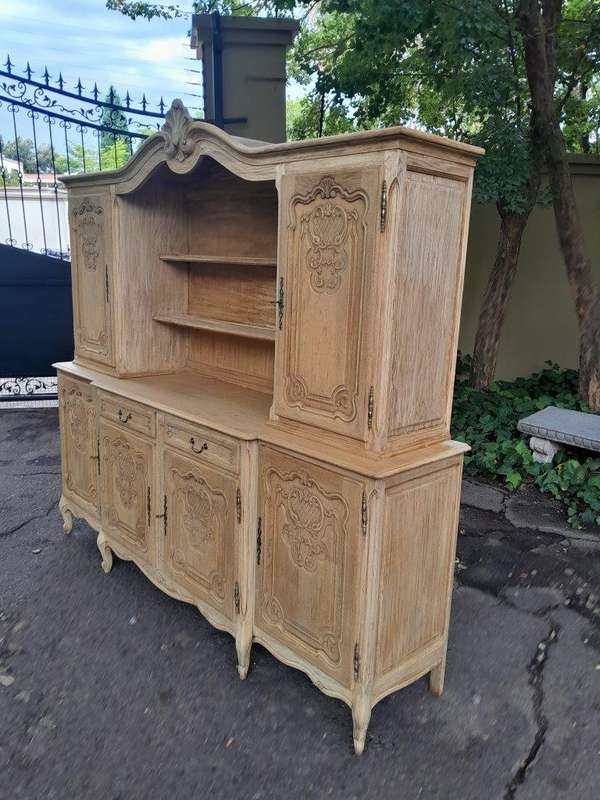 A 20th Century French Style Carved Wooden Sideboard / Server / Drinks Cabinet In A Contemporary N...