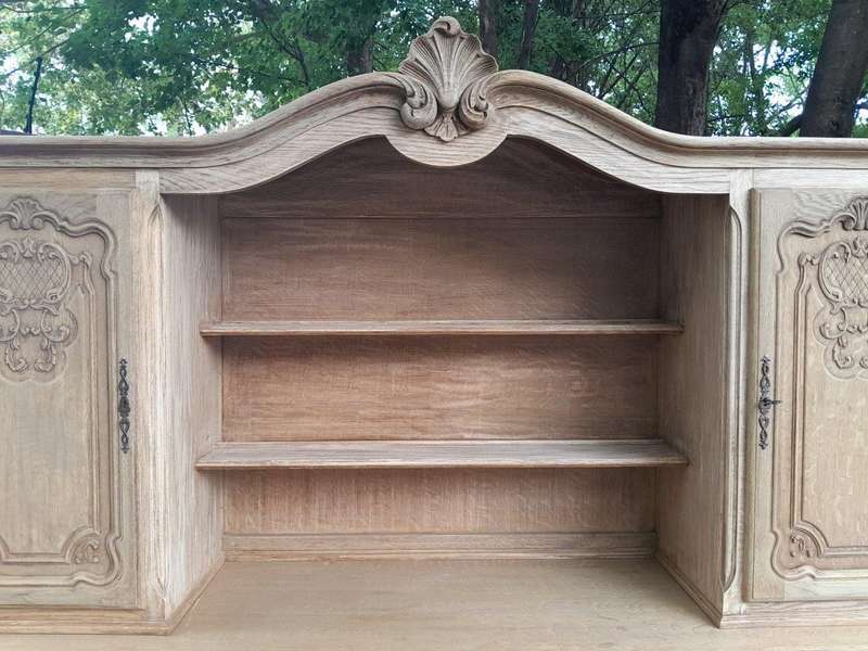 A 20th Century French Style Carved Wooden Sideboard / Server / Drinks Cabinet In A Contemporary N...