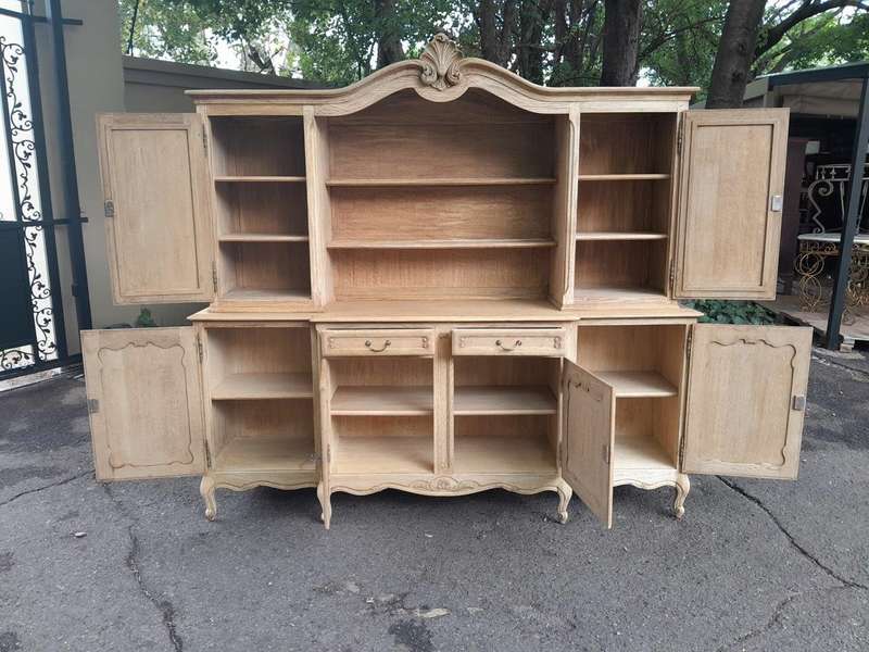 A 20th Century French Style Carved Wooden Sideboard / Server / Drinks Cabinet In A Contemporary N...