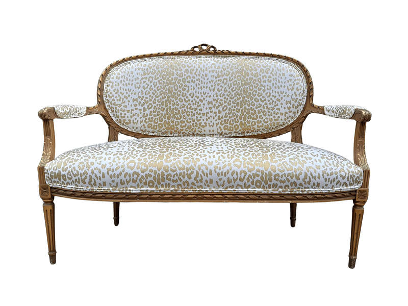 A 20th Century French Gilt Wood Settee