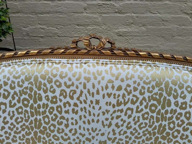 A 20th Century French Gilt Wood Settee