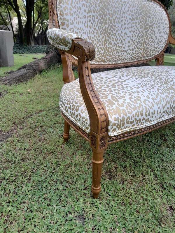 A 20th Century French Giltwood Settee