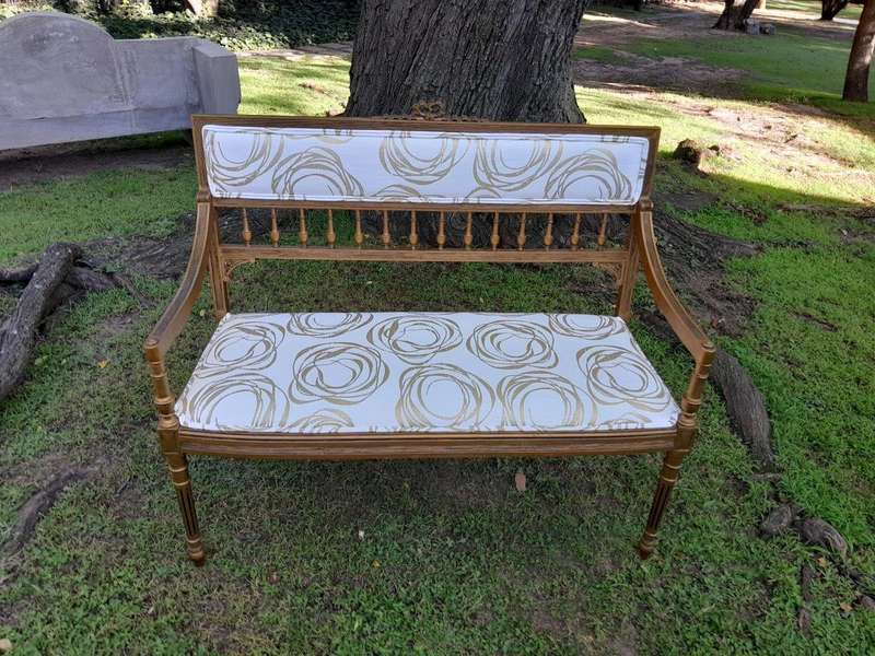 A 20th Century French Giltwood Empire Style Settee