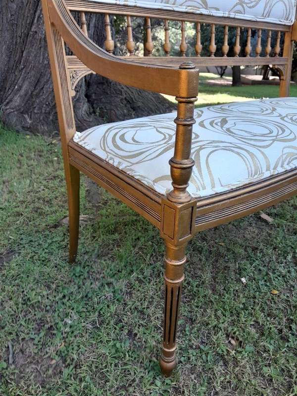 A 20th Century French Giltwood Empire Style Settee