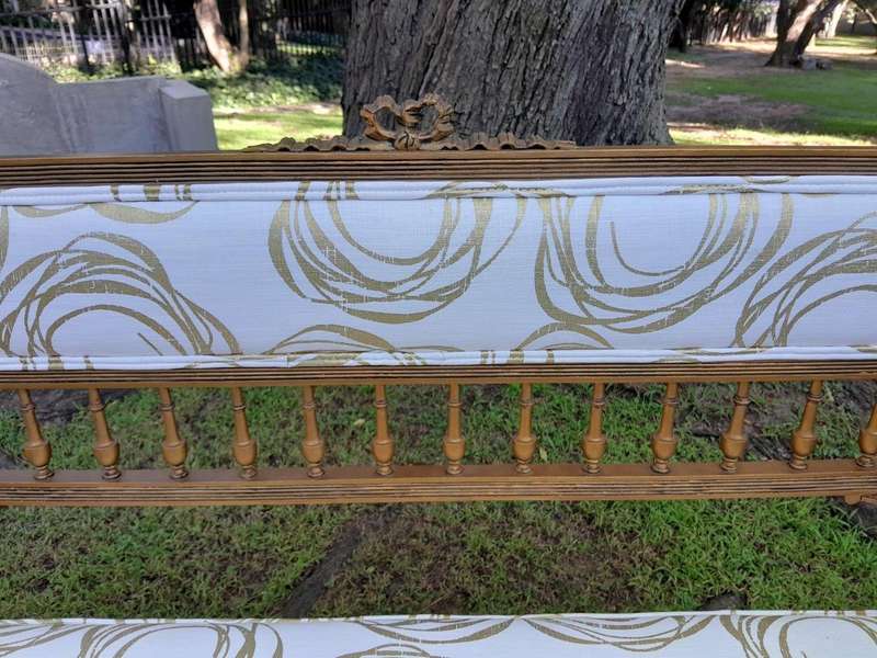 A 20th Century French Giltwood Empire Style Settee
