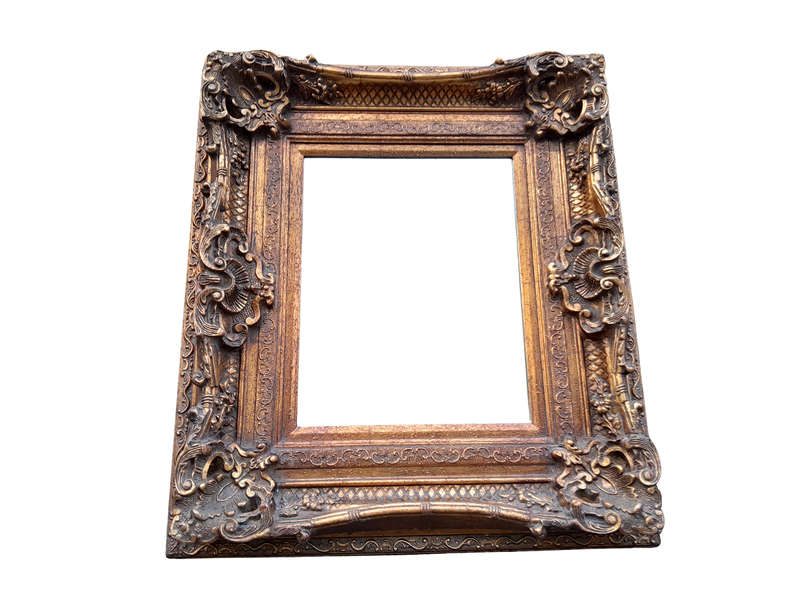 A 20th Century French Baroque Style Gilded And Bevelled Plate Mirror