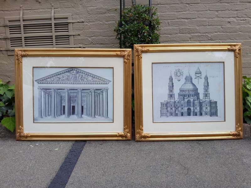 A Set Of Two Architectural Works: Forma Templi Da Petri In Vaticano And Study Of Grecian Te...