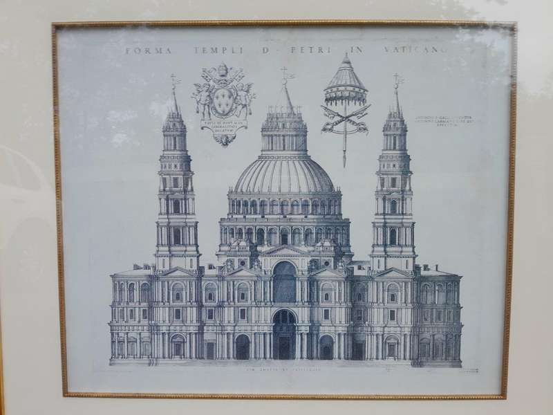 A Set Of Two Architectural Works: Forma Templi Da Petri In Vaticano And Study Of Grecian Te...