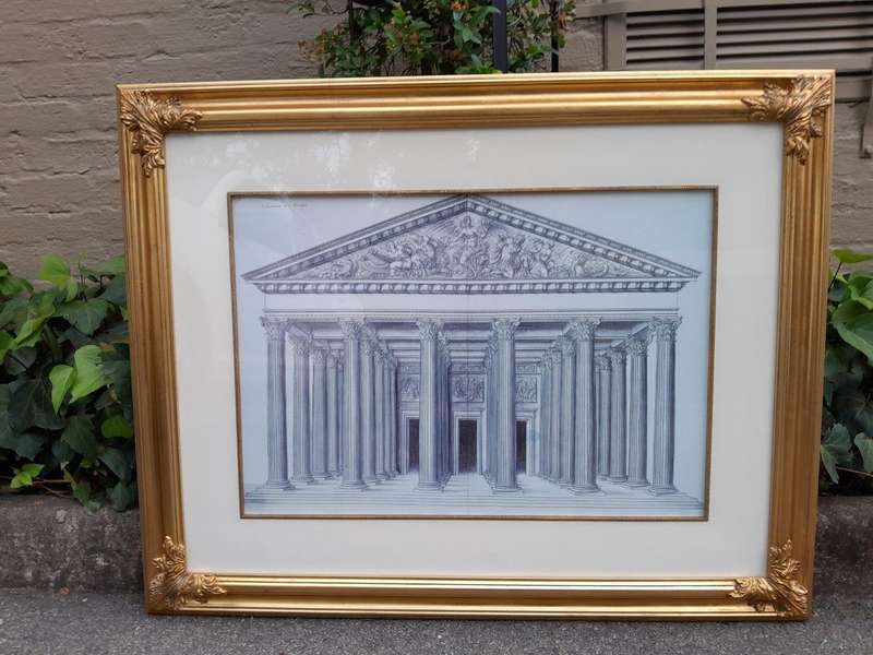 A Set Of Two Architectural Works: Forma Templi Da Petri In Vaticano And Study Of Grecian Te...